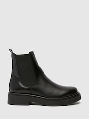Schuh Camille Leather Chelsea Black Boots - Image 1 of 4