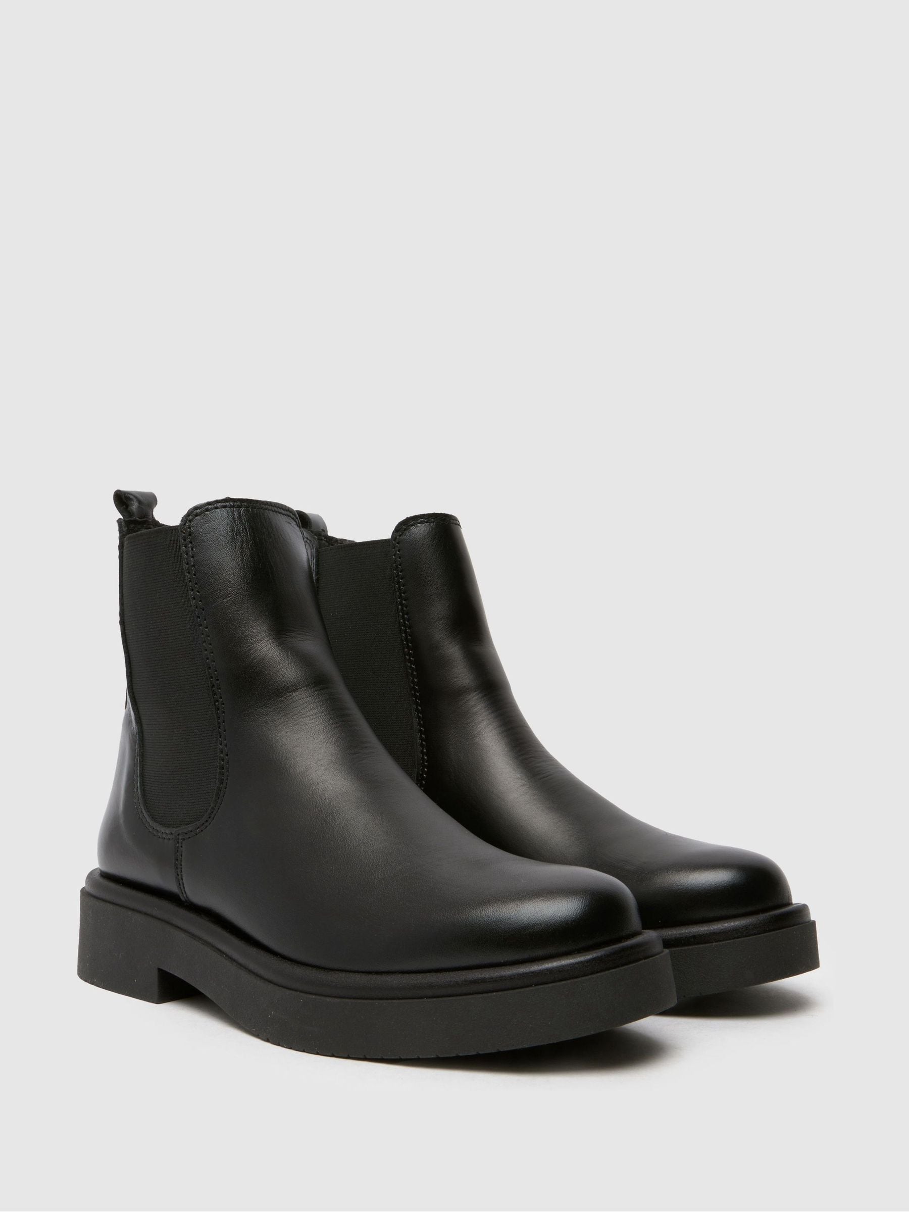 最大10%OFFクーポン Chelsea Leather Camille Schuh Buy Black USA Next from Boots 靴