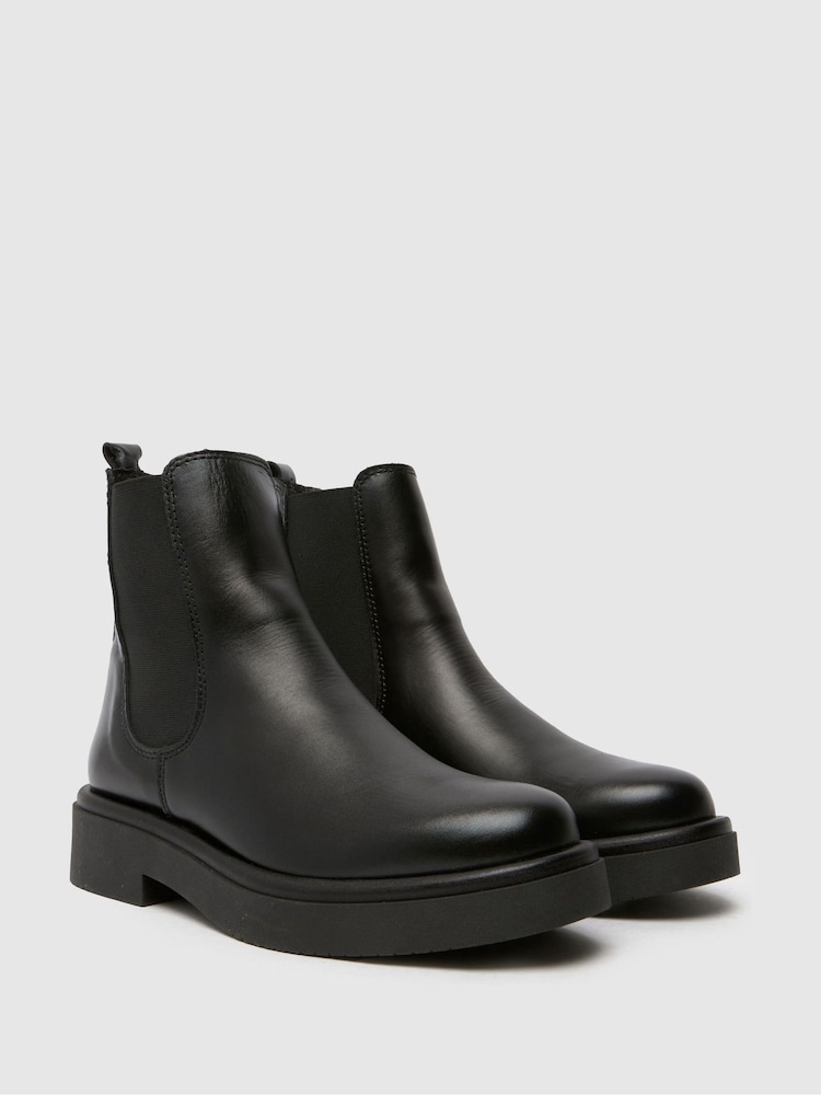 Schuh Camille Leather Chelsea Black Boots - Image 2 of 4