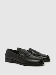 Schuh Lillian Leather Penny Loafers - Image 2 of 4