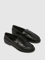 Schuh Lillian Leather Penny Loafers - Image 3 of 4