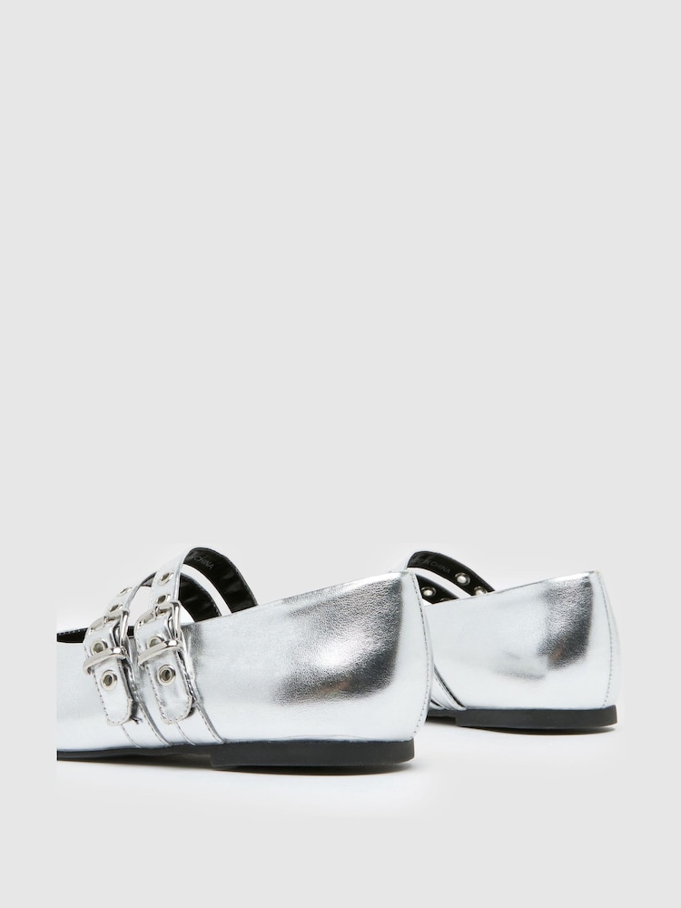 Silber - Schuh Livy Ballerinas mit spitzer Zehenpartie - Bild 4 von 4 Silber - Schuh Livy Ballerinas mit spitzer Zehenpartie - Bild 4 von 4