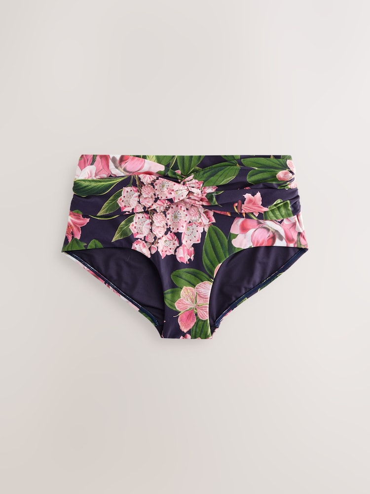 Kew Collection Navy/Rose Fleuri  - Bas de bikini - Image 7 of 10