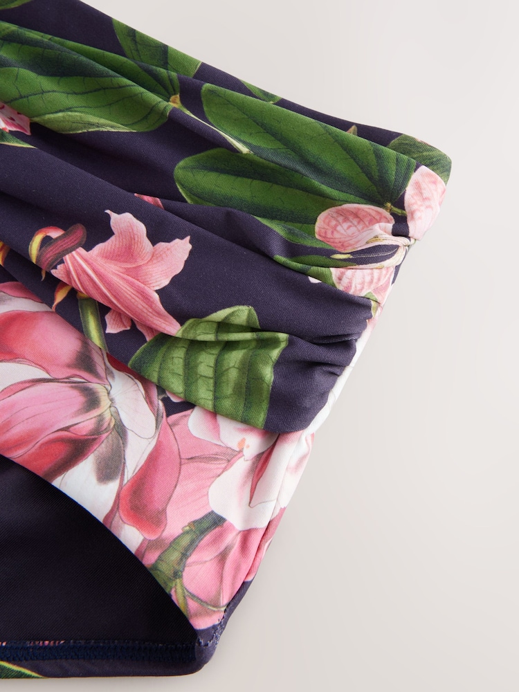 Kew Collection Navy/Rose Fleuri  - Bas de bikini - Image 8 of 10