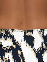 Bleu canard Bleu/Or Foil Ikat - Bas de bikini - Image 4 of 7