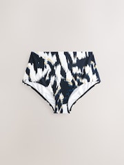 Bleu canard Bleu/Or Foil Ikat - Bas de bikini - Image 5 of 7