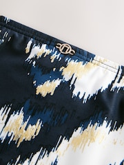 Bleu canard Bleu/Or Foil Ikat - Bas de bikini - Image 6 of 7