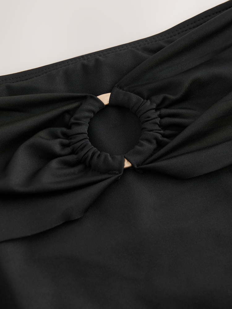 Black High Waist Ostomy High Waist Stoma Bikini Bottoms - Image 2 of 3
