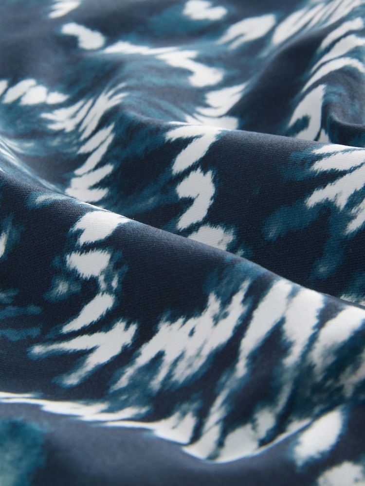 Bleu marine effet tie-dye - Bas de bikini Imprimé - Image 7 of 8