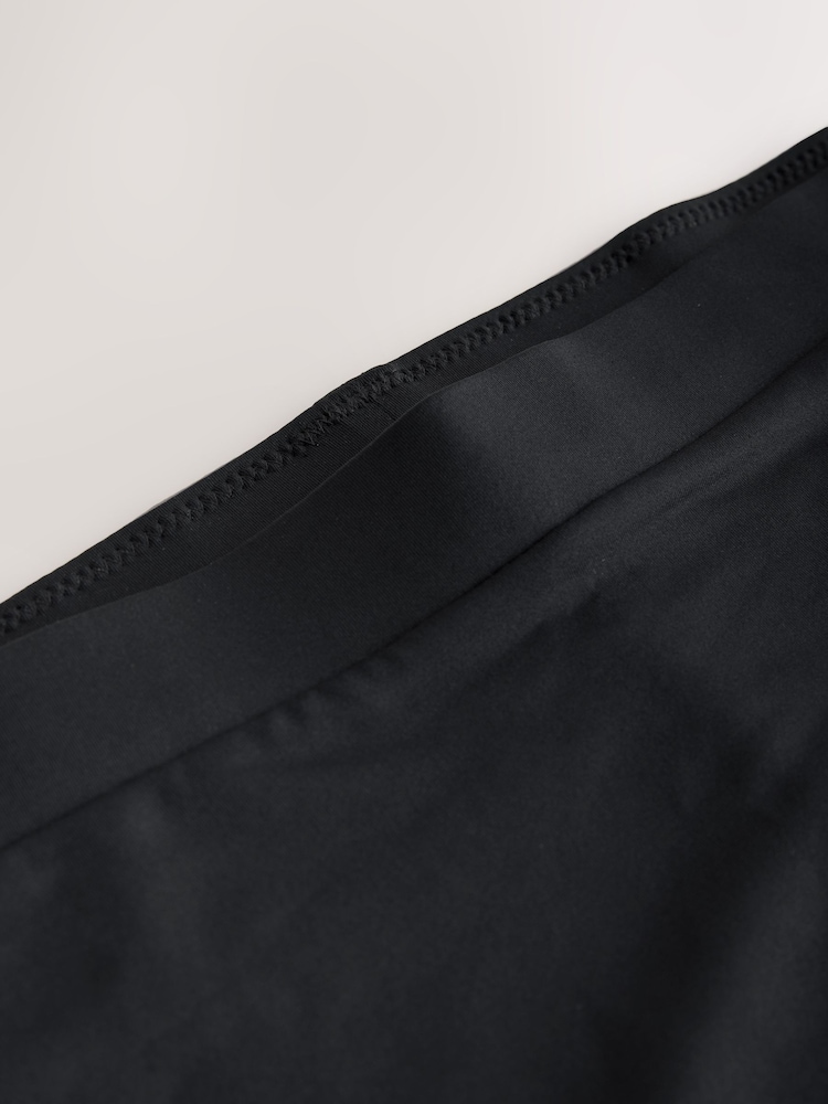Black Shorts Ostomy High Waist Stoma Bikini Bottoms - Image 2 of 3