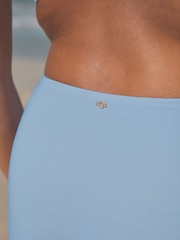 Bleu pervenche - Bas de Bikini taille haute drapé - Image 6 of 6
