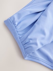 Periwinkle Blue High Waist High Leg Bikini Bottoms - Image 9 of 9