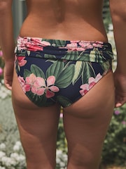 Kew Collection – Marineblau/Rosa, floral - Bikinihöschen - Image 3 of 9