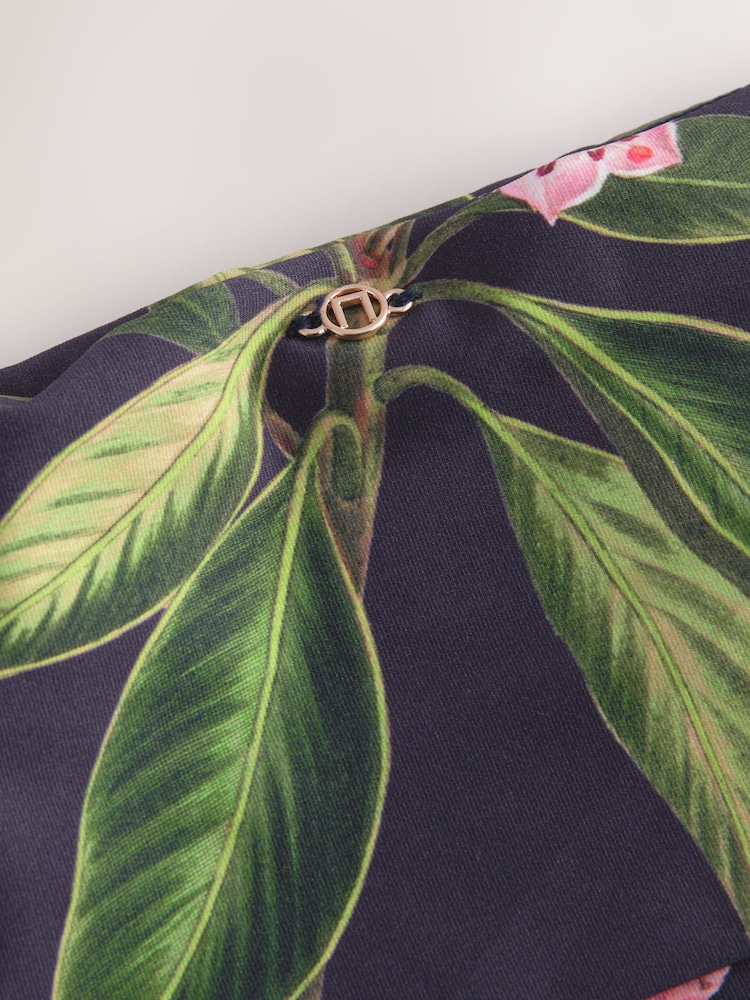 Kew Collection – Marineblau/Rosa, floral - Bikinihöschen - Image 9 of 9