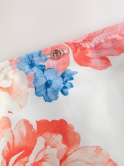 Marine/Cream/Coral Fleuri  - Bas de bikini Imprimé - Image 7 of 7