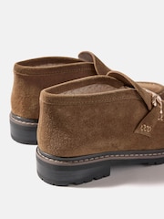 بني - Mint Velvet Effie Suede Loafer Boots - Image 2 of 2