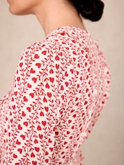 Mint Velvet Red Print Ruffle Mini Dress - Image 5 of 7