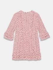 Mint Velvet Red Print Ruffle Mini Dress - Image 7 of 7