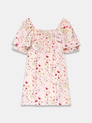 Mint Velvet Floral Print Puff Sleeve Mini Dress - Bild 7 von 7