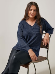 Evans V-Neck Chevron Jumper - Image 1 of 5