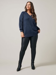 Evans V-Neck Chevron Jumper - Image 2 of 5