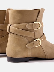 Mint Velvet Natural Libby Suede Ankle Boots - Image 4 of 6