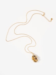 Mint Velvet Gold Tone Caged Pendant Necklace - Image 1 of 3