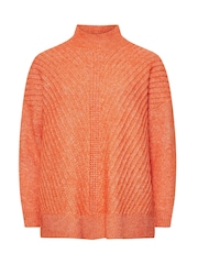 Evans Orange Roll Neck Jumper - Image 5 of 5