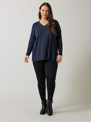 Evans Long Sleeve Modal Ribbed T-Shirt - Bild 2 von 5