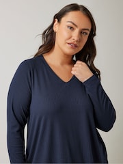 Evans Long Sleeve Modal Ribbed T-Shirt - Bild 4 von 5