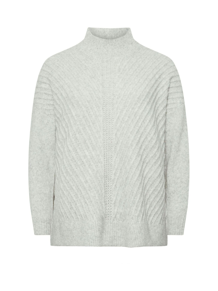 Evans Grey Stitch Detail Jumper - Image 5 of 5