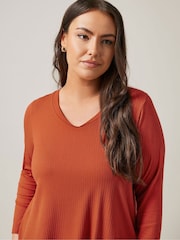 Evans Long Sleeve Modal Ribbed T-Shirt - Imagen 4 de 5