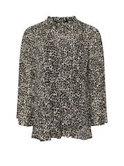 Evans Pleated Black Blouse - Image 3 of 3