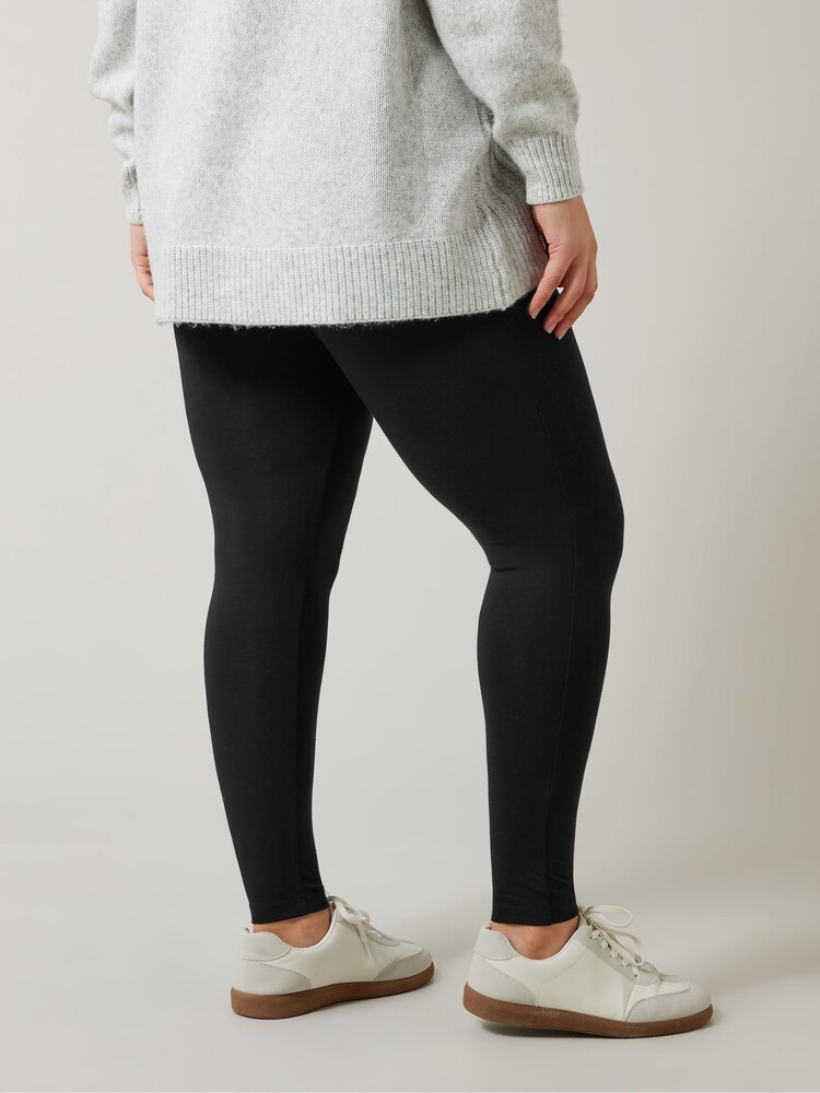 Evans Viscose Black Leggings - Image 2 of 5