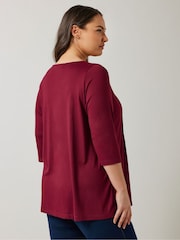 Evans 3/4 Sleeve Pintuck Top - Image 3 of 5