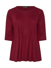 Evans 3/4 Sleeve Pintuck Top - Image 5 of 5
