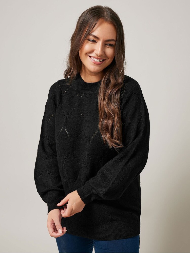 Evans Pointelle Jumper - Image 1 of 5 Evans Pointelle Jumper - Image 1 of 5