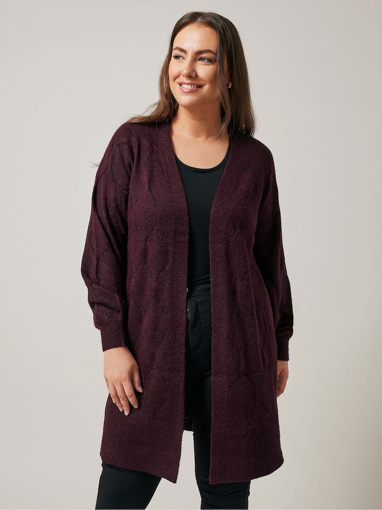 Evans Pointelle Cardigan - Image 1 of 5