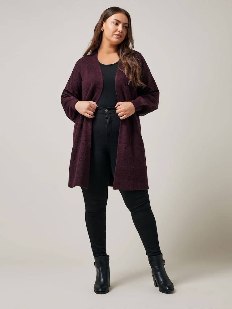 Evans Pointelle Cardigan - Image 2 of 5