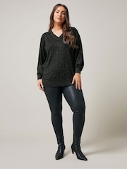 Evans V-Neck Chevron Jumper - Image 2 of 5