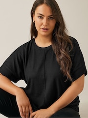 Negro - Evans Textured Seam Detail Top - Imagen 4 de 6