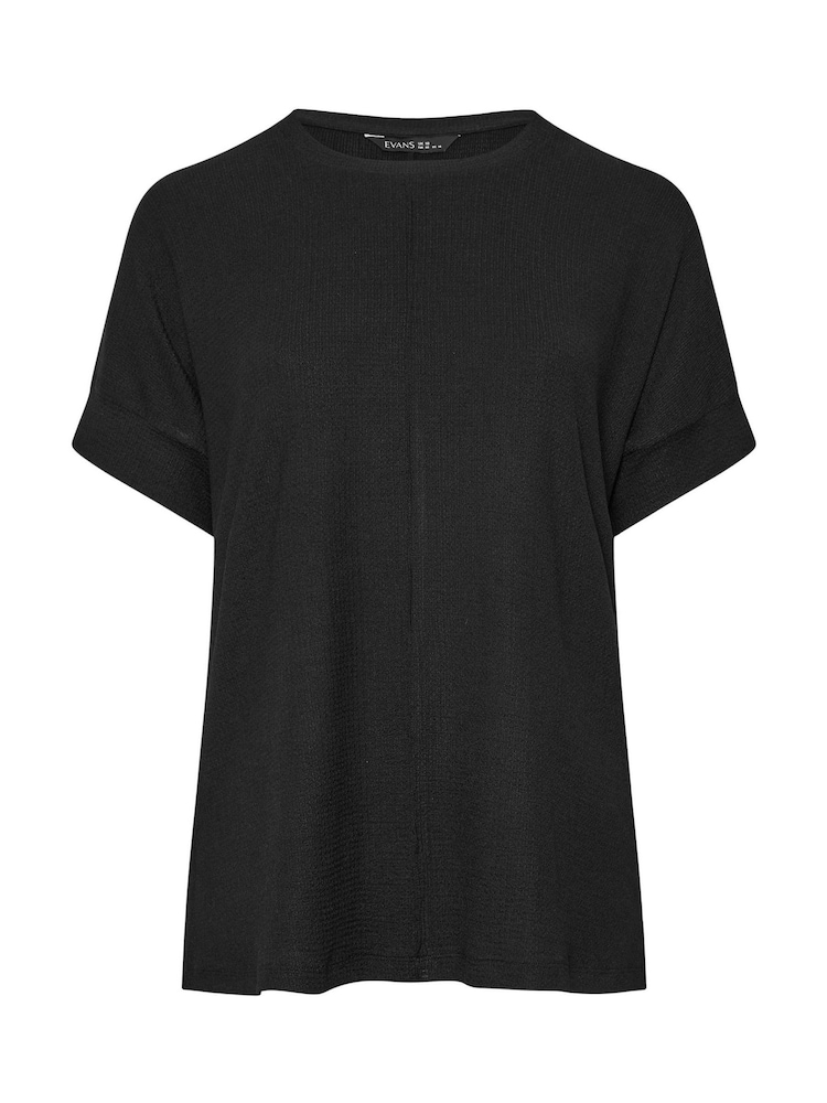 Negro - Evans Textured Seam Detail Top - Imagen 6 de 6 Negro - Evans Textured Seam Detail Top - Imagen 6 de 6