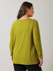 Evans Long Sleeve Modal Ribbed T-Shirt - Bild 3 von 5
