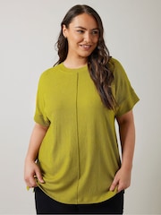Verde - Evans Textured Seam Detail Top - Imagen 1 de 5