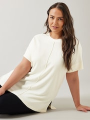 Blanco - Evans Textured Seam Detail Top - Imagen 1 de 5