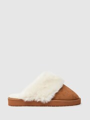 Schuh Hadley Mule Brown Slippers - Image 1 of 4