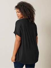 Evans Let It Snow Black T-Shirt - Image 3 of 5