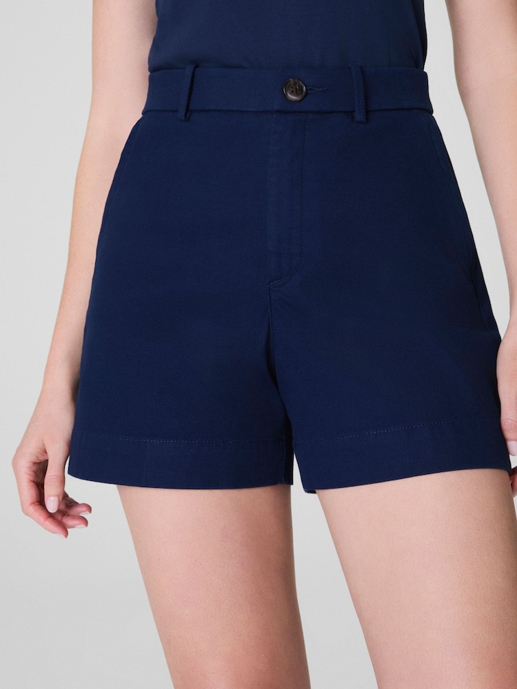 SPANX Blue SPANXsupersmooth™ Stretch Twill Short, 5" - Image 6 of 6