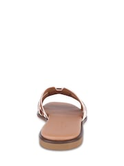 Off The Hook Animal Heath Leather Slip-On Flat Mule Sandals - Image 5 of 6