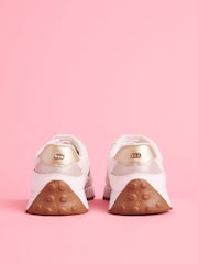 Lipsy White Chunky Lace Up Runner Jogger Trainers - Image 3 of 5